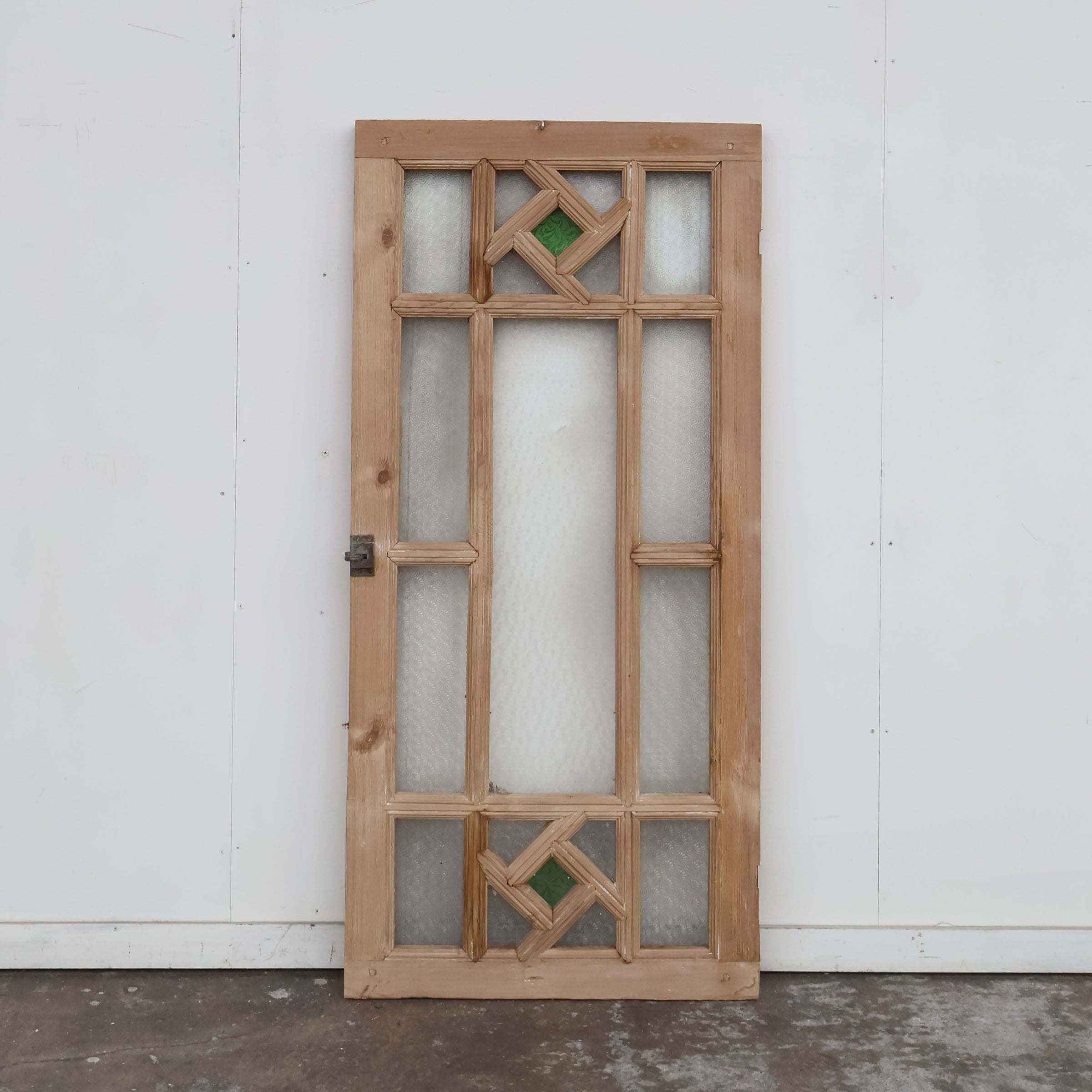 無塗装フレームの型ガラス窓