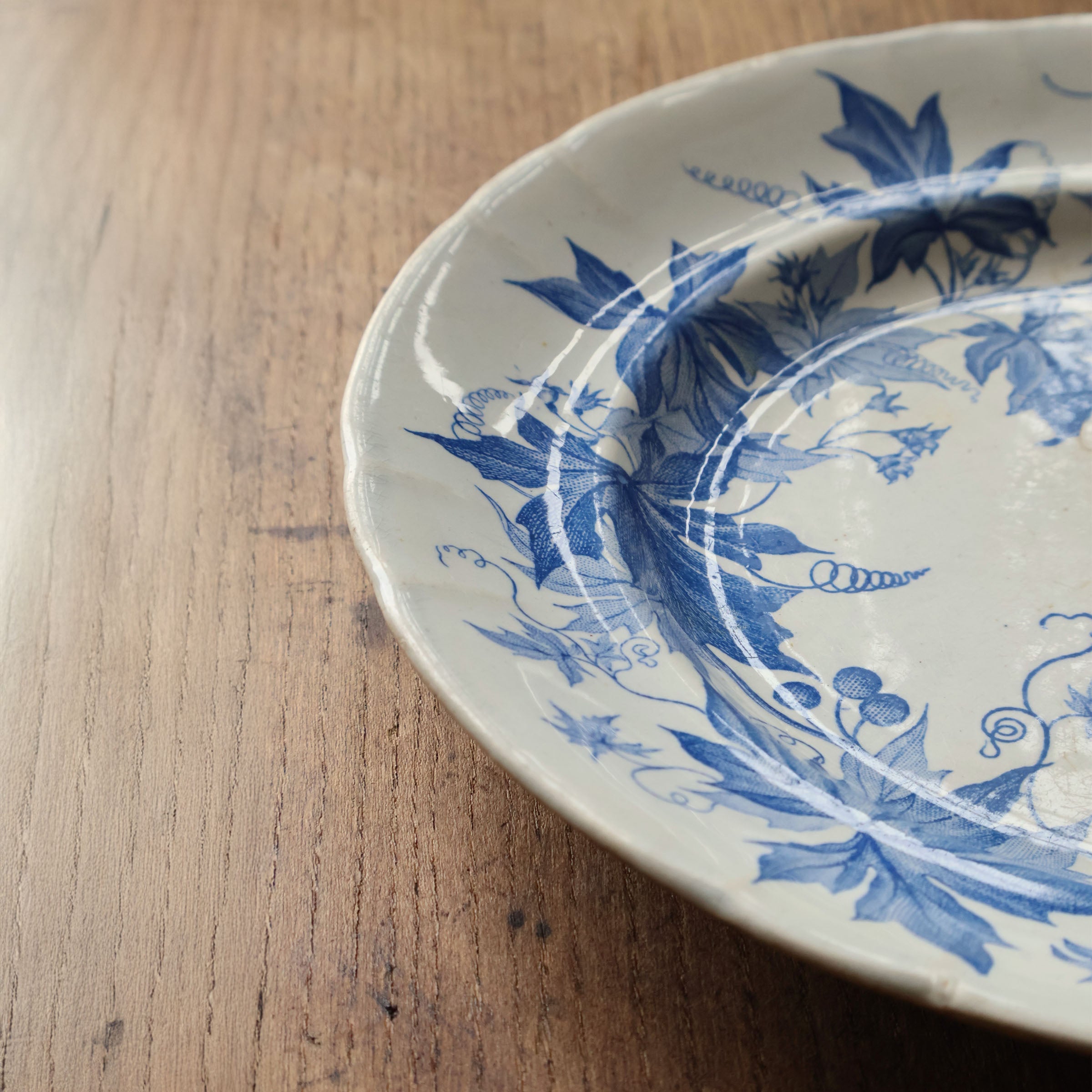 レア極厚◆美品ジアン地厚皿ビストロプレートクレイユモントローキュノワールデルフト クレイユモントローのプレート / po-002