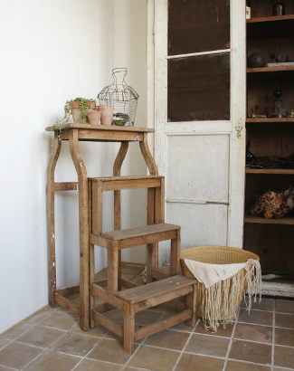 ☆フランスブロカント おもちゃのラダーシェルフ フランスアンティーク